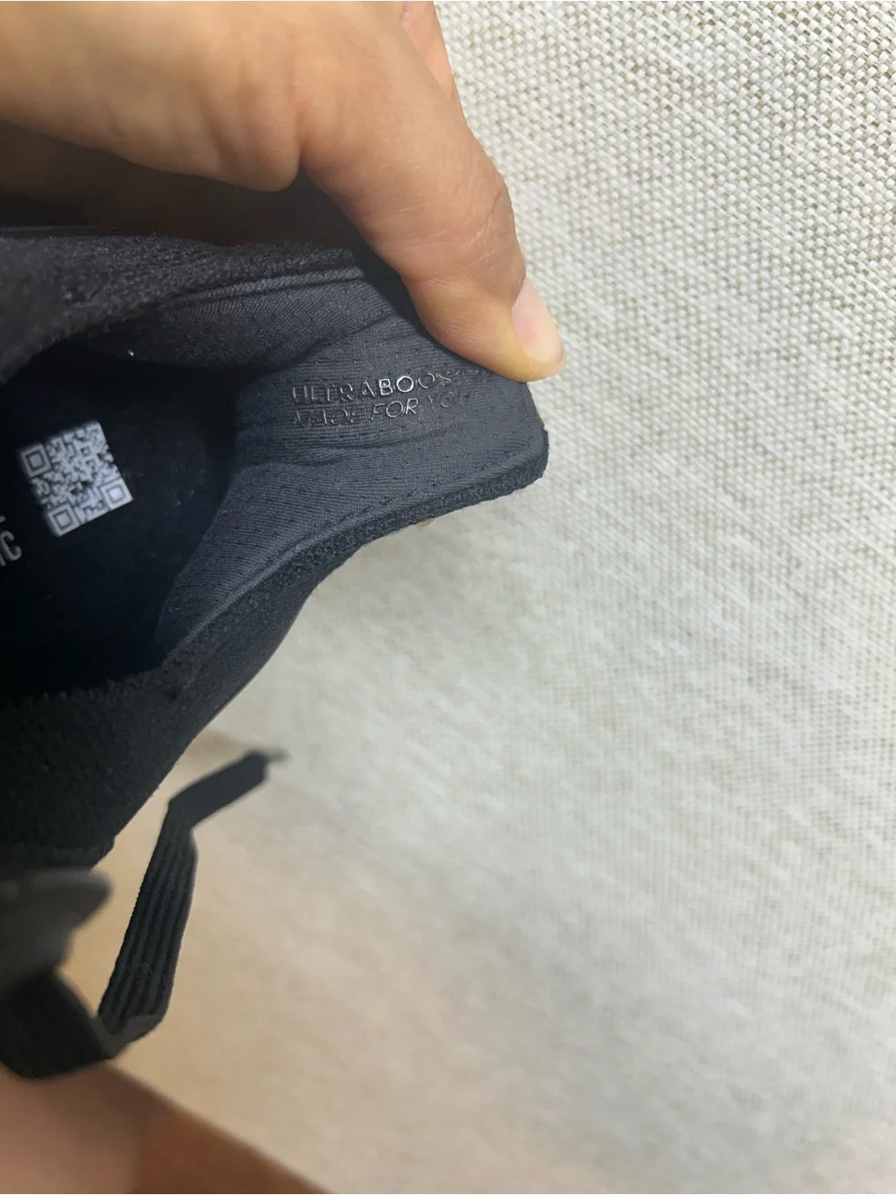 adidas Black Men’s Knit Lace-Up Sneakers with White Sole